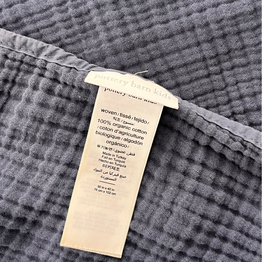 Pottery Barn Kids Organic Cotton Baby Blanket - Picture 2 of 3